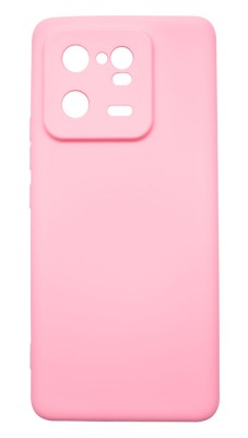 Husa de protectie din silicon pentru Xiaomi 13 Pro, SoftTouch, interior microfibra, Roz foto