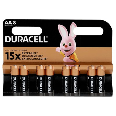 BATERIE ALCALINA LR06 BLISTER 8 BUC DURACELL foto