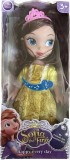 Cumpara ieftin Papusa Sofia the First Muzicala, 28 cm, Rochita Galbena, Jucarie Fete, +3 Ani