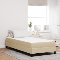 Saltea cu arcuri pocket vidaXL Verde deschis Gri Medie 100x200x20 cm Material textil