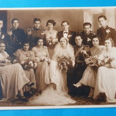 Carte Postala Fotografie veche perioada interbelica anii 1930 - nunta Ofiter