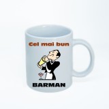 Cana alba personalizata barman, INOVATIX&reg;. 330ml