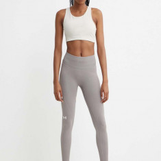 Under Armour leggins de antrenament Train culoarea bej, neted