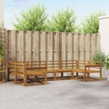 vidaXL Set de canapele de exterior 6 pcs natural Lemn Solid de Acacia 3368057