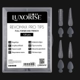 Cumpara ieftin Tipsuri Reutilizabile REVOMAX PRO TIPS LUXORISE Mix French - Full Forms, 96 Tips &amp; 48 French Stickers