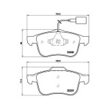 Placute frana Alfa Romeo Giulietta (940) 04.10-12.20, Giulietta Box / Liftback (940) 04.11-12.20, Fata, BREMBO