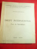 Eftimie Antonescu- Drept International - Curs Specializare litografiat 1935-1936