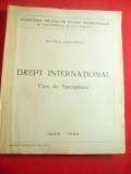 Eftimie Antonescu- Drept International - Curs Specializare litografiat 1935-1936