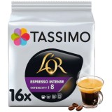 Capsule cafea Tassimo L&amp;#039;OR, Espresso Intense, 16 bauturi x 75 ml, 16 capsule