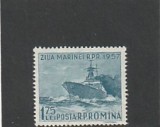 ROMANIA 1957 LP 435 ZIUA MARINEI MNH