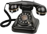 Telefon Audio Guestbook Retro &ndash; Inregistrare Mesaje Personalizate pentru Nunta, Petreceri sau Aniversari, Negru, FilSAB
