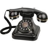Telefon Audio Guestbook Retro &ndash; Inregistrare Mesaje Personalizate pentru Nunta, Petreceri sau Aniversari, Negru, FilSAB