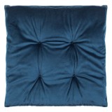 Perna Scaun Velvet, Model Albastru, 40x40cm, Oem