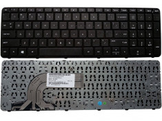 Tastatura laptop HP 250 G3 Neagra US cu rama foto