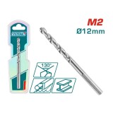 Burghiu pentru metal TOTAL HSS M2 &ndash; 12mm