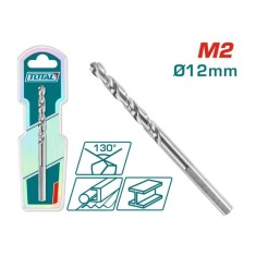Burghiu pentru metal TOTAL HSS M2 &ndash; 12mm