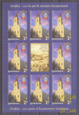 ROMANIA 2013 LP 1991 Oradea 900 de ani, minicoli de 8+1vinieta MNH, complete foto