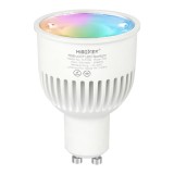 Bec LED 6W GU10 RGB+CCT LED Spotligh 550lm 90lm W 2700K 6500K, 16 milioane de culori intensitatea luminii ajustabila, control de la distanta 30m 2.4GH