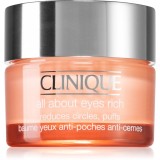 Clinique All About Eyes&trade; Rich crema de ochi hidratanta &icirc;mpotriva ridurilor și a cearcănelor &icirc;ntunecate 30 ml