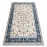 Covor L&acirc;nă NAIN Cadru ornament 7179/51913 bej / albastru inchis, 240x340 cm