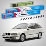 Cumpara ieftin Ștergătoare BMW Seria 5 Touring (E39) 1997-2004 | Set Față și Spate Flat Premium &ndash; TeamCar&reg;