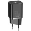 INCARCATOR retea Baseus Super Si, Quick Charge 30W, 1 x USB Type-C 5V/3A, negru &quot;CCSUP-J01&quot; (timbru verde 0.18 lei) - 6953156205062