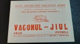 Program Vagonul Arad - Jiul Petrila