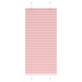 Jaluzea plisată roz 60x150 cm, poliester, montare cu/fără găurire, vidaXL