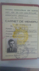 carnet membru PCR fost senator foto