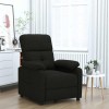 VidaXL Fotoliu rabatabil, negru, material textil