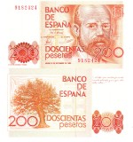 Spania 200 Pesetas 1980 P-156 UNC