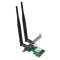 Placa de retea Refurbished Wi-Fi ASUS PCE-AC55BT AC1200 dual band 802.11ac PCIe 1X fara antene