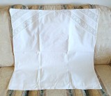 Fata de perna Vintage din bumbac insertie de dantela crosetata manual