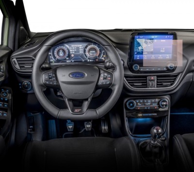 Folie Protectie Navigatie Ford Puma ST 2020+, Duragon, protectie Display Navigatie, silicon Transparent, Anti-zgarieturi, kit instalare foto