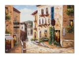 Cumpara ieftin Tablou pictat manual living, dormitor, TIHNA (1) - 70x50cm ulei pe panza in cutit efect 3D, Magistral
