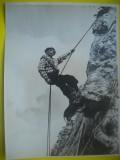HOPCT 544 J - FOTOGRAFIE VECHE-D= 21 / 18 CM - ALPINISM CATARARE -SCOALA CANADIANA -CONCURS IN SUA -SPORT-1947-FOTO AGENTIA NEW YORK TIMES PHOTOS 1947