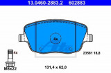 Set placute frana,frana disc SEAT IBIZA IV (6L1) (2002 - 2009) ATE 13.0460-2883.2