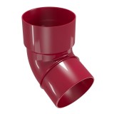 Cot burlan pentru sistem pluvial, Regenau, PVC, bordo, circular, 67.5 grade, D 100 mm