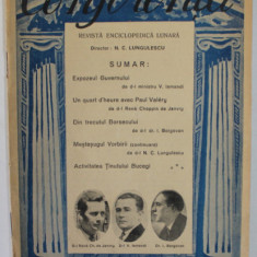 CONFERENTA , REVISTA ENCICLOPEDICA LUNARA , ANUL III , NR. 10 , SEPTEMBRIE , 1939