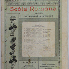 SCOLA ROMANA , REVISTA PEDAGOGICA SI LITERARA , ANUL I , NR. 11 , 1 MARTIE , 1903