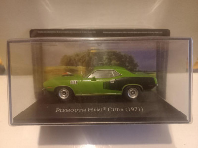 Macheta Plymouth Hemy Cuda - 1971 1:43 Muscle Car foto