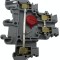 Rigleta cu 2 randuri si varistor conectat intre cele doua randuri . M4 9.PV 24 15