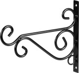 Suport/Agatatoare decorativa de perete pentru ghiveci Strend Pro, metal, 25x30 cm