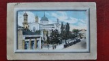 Galati-1911-Biserica Greceasca,trasuri,animatie,reclame-C.P.circ.-RARA