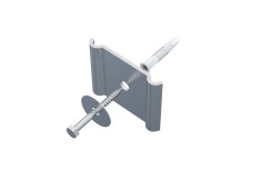 Suport de perete 50x62mm cu diblu pentru prindere orizontala sau verticala pe perete