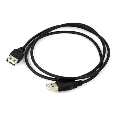 Cablu USB A Tata-Mama Negru, Versiune 2.0, 1.8 M Lungime - Prelungitor Extensie USB Tip Mama Tata foto