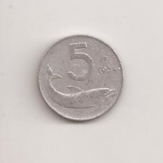 Moneda Italia - 5 Lire 1954