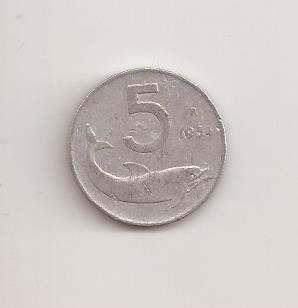 Moneda Italia - 5 Lire 1954 foto