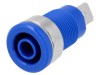 Soclu Banană 4mm 32A 1kV Albastru Pe Panou