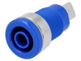 Soclu Banană 4mm 32A 1kV Albastru Pe Panou